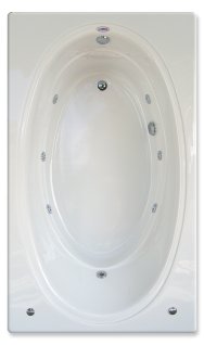 Oval mediana tina con hidromasaje HYDROMAX